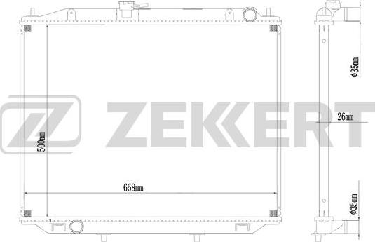 Zekkert MK-1016 - Radiator, mühərrikin soyudulması furqanavto.az