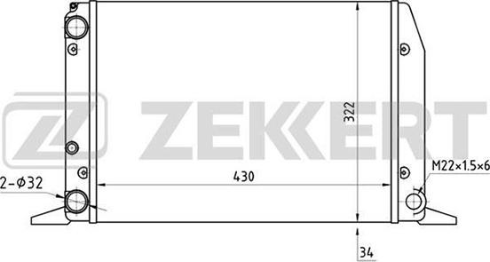 Zekkert MK-1018 - Radiator, mühərrikin soyudulması furqanavto.az