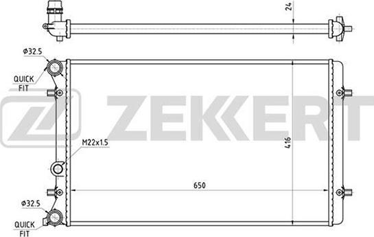 Zekkert MK-1089 - Radiator, mühərrikin soyudulması furqanavto.az