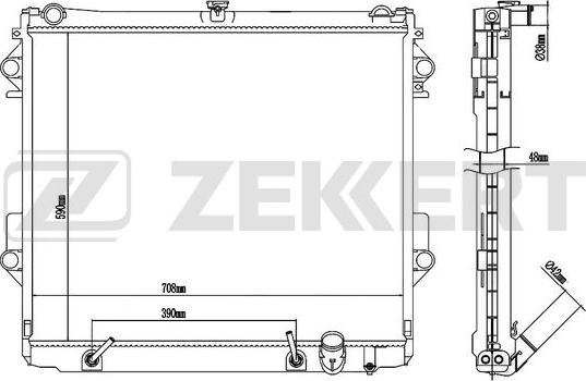Zekkert MK-1088 - Radiator, mühərrikin soyudulması furqanavto.az