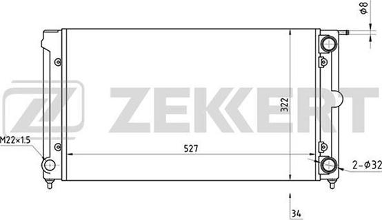 Zekkert MK-1030 - Radiator, mühərrikin soyudulması furqanavto.az