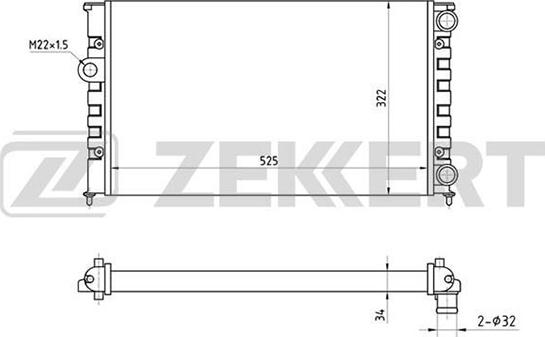 Zekkert MK-1037 - Radiator, mühərrikin soyudulması furqanavto.az