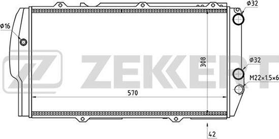 Zekkert MK-1021 - Radiator, mühərrikin soyudulması furqanavto.az