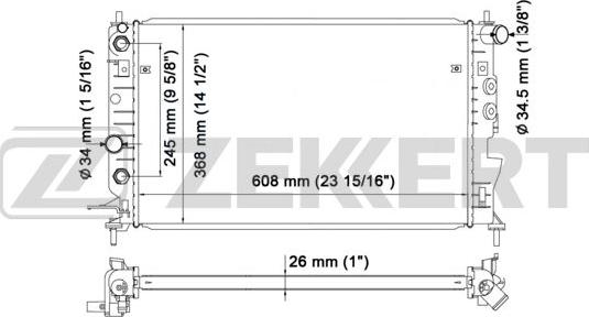 Zekkert MK-1075 - Radiator, mühərrikin soyudulması furqanavto.az