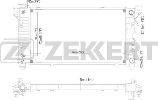 Zekkert MK-1078 - Radiator, mühərrikin soyudulması furqanavto.az