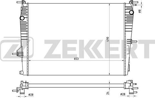 Zekkert MK-1073 - Radiator, mühərrikin soyudulması furqanavto.az