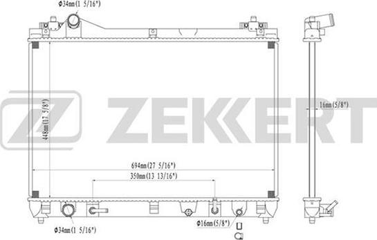 Zekkert MK-1199 - Radiator, mühərrikin soyudulması furqanavto.az