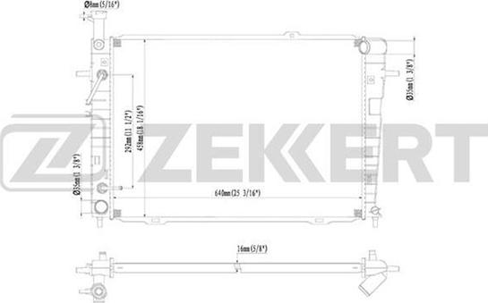 Zekkert MK-1191 - Radiator, mühərrikin soyudulması furqanavto.az