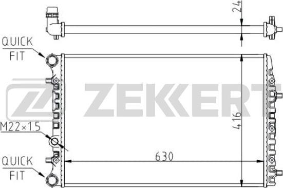 Zekkert MK-1140 - Radiator, mühərrikin soyudulması furqanavto.az