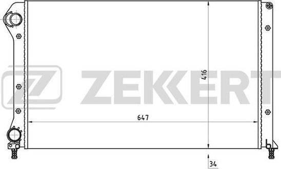 Zekkert MK-1159 - Radiator, mühərrikin soyudulması furqanavto.az