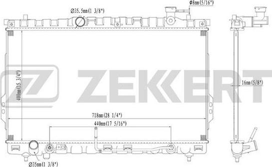 Zekkert MK-1155 - Radiator, mühərrikin soyudulması furqanavto.az