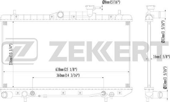 Zekkert MK-1156 - Radiator, mühərrikin soyudulması furqanavto.az