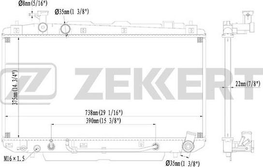 Zekkert MK-1150 - Radiator, mühərrikin soyudulması furqanavto.az