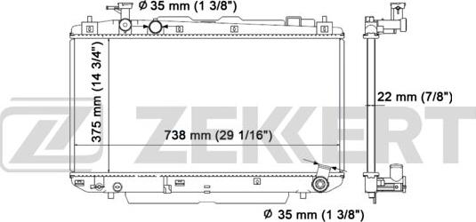 Zekkert MK-1151 - Radiator, mühərrikin soyudulması furqanavto.az