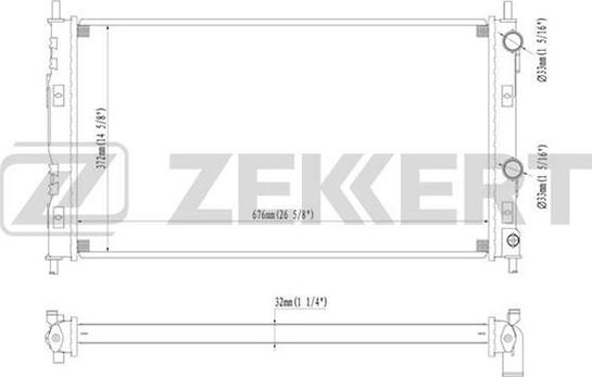 Zekkert MK-1158 - Radiator, mühərrikin soyudulması furqanavto.az