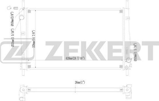 Zekkert MK-1157 - Radiator, mühərrikin soyudulması furqanavto.az