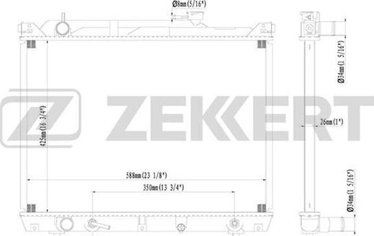 Zekkert MK-1169 - Radiator, mühərrikin soyudulması furqanavto.az