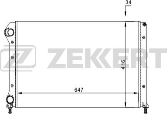 Zekkert MK-1160 - Radiator, mühərrikin soyudulması furqanavto.az