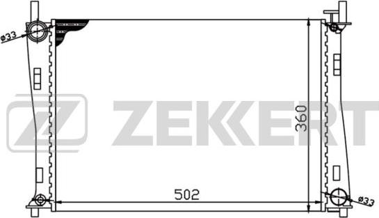 Zekkert MK-1162 - Radiator, mühərrikin soyudulması furqanavto.az