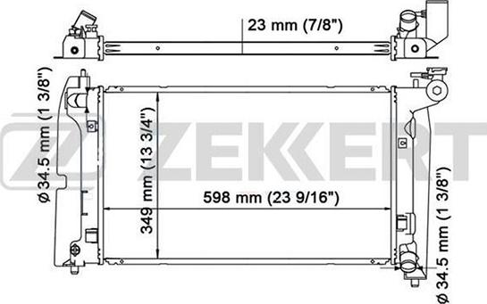 Zekkert MK-1167 - Radiator, mühərrikin soyudulması www.furqanavto.az