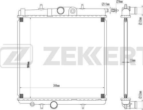 Zekkert MK-1102 - Radiator, mühərrikin soyudulması furqanavto.az