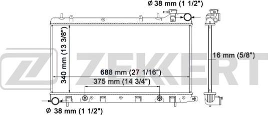 Zekkert MK-1107 - Radiator, mühərrikin soyudulması furqanavto.az
