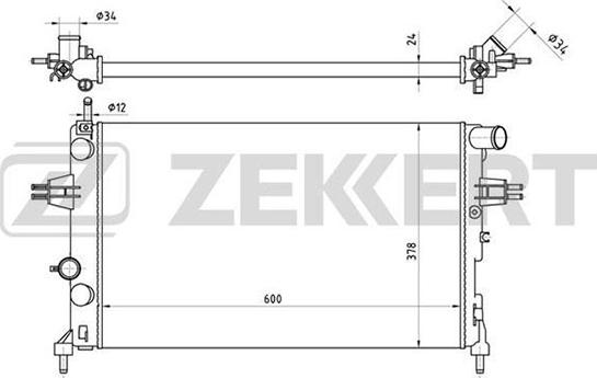 Zekkert MK-1114 - Radiator, mühərrikin soyudulması furqanavto.az