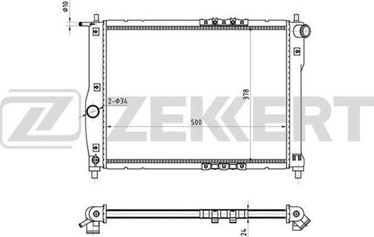 Zekkert MK-1115 - Radiator, mühərrikin soyudulması furqanavto.az