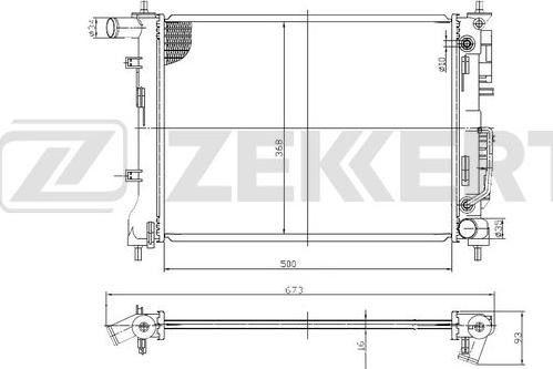 Zekkert MK-1185 - Radiator, mühərrikin soyudulması furqanavto.az