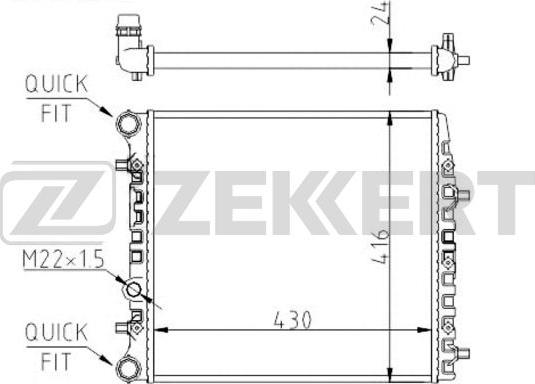 Zekkert MK-1139 - Radiator, mühərrikin soyudulması furqanavto.az