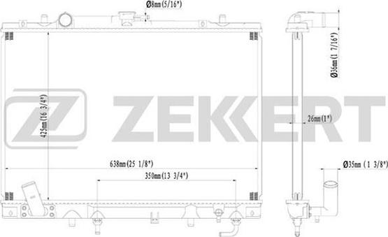 Zekkert MK-1131 - Radiator, mühərrikin soyudulması furqanavto.az