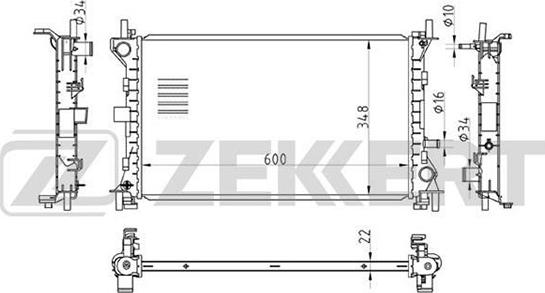 Zekkert MK-1123 - Radiator, mühərrikin soyudulması furqanavto.az