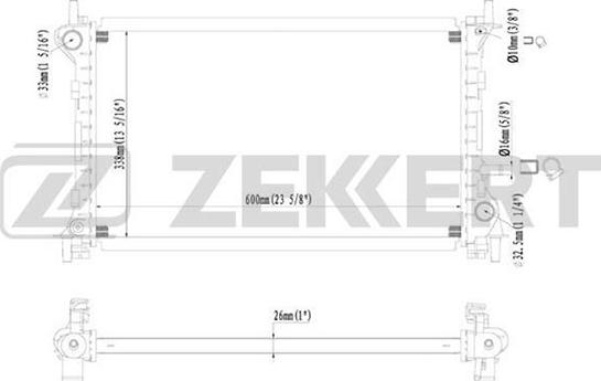 Zekkert MK-1122 - Radiator, mühərrikin soyudulması furqanavto.az