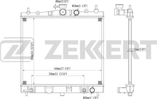 Zekkert MK-1179 - Radiator, mühərrikin soyudulması furqanavto.az