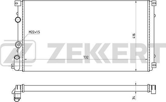 Zekkert MK-1396 - Radiator, mühərrikin soyudulması furqanavto.az