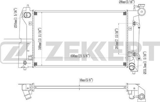 Zekkert MK-1391 - Radiator, mühərrikin soyudulması furqanavto.az