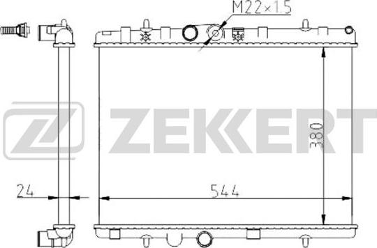 Zekkert MK-1344 - Radiator, mühərrikin soyudulması furqanavto.az