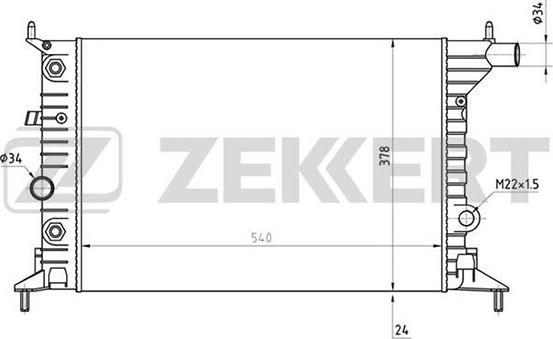 Zekkert MK-1345 - Radiator, mühərrikin soyudulması furqanavto.az