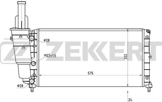 Zekkert MK-1310 - Radiator, mühərrikin soyudulması furqanavto.az