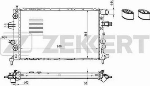 Zekkert MK-1381 - Radiator, mühərrikin soyudulması furqanavto.az