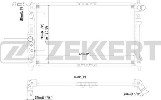 Zekkert MK-1383 - Radiator, mühərrikin soyudulması furqanavto.az