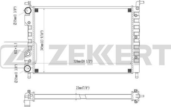 Zekkert MK-1370 - Radiator, mühərrikin soyudulması furqanavto.az