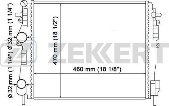 Zekkert MK-1299 - Radiator, mühərrikin soyudulması furqanavto.az