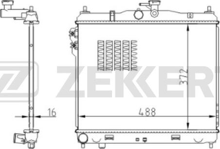 Zekkert MK-1245 - Radiator, mühərrikin soyudulması furqanavto.az