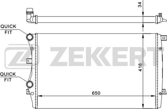 Zekkert MK-1246 - Radiator, mühərrikin soyudulması furqanavto.az