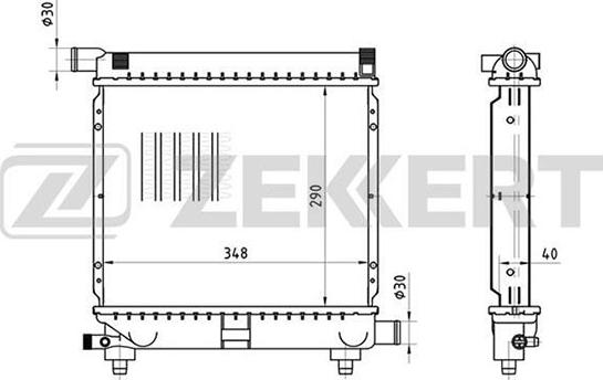 Zekkert MK-1248 - Radiator, mühərrikin soyudulması furqanavto.az