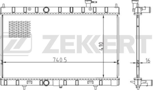 Zekkert MK-1247 - Radiator, mühərrikin soyudulması furqanavto.az