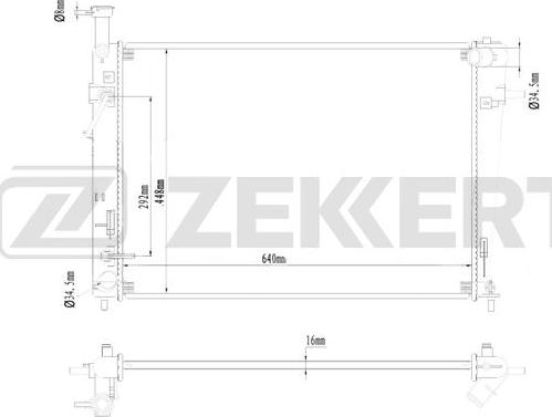 Zekkert MK-1258 - Radiator, mühərrikin soyudulması furqanavto.az