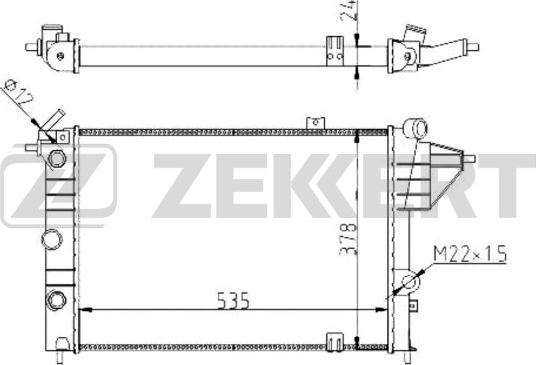 Zekkert MK-1264 - Radiator, mühərrikin soyudulması furqanavto.az