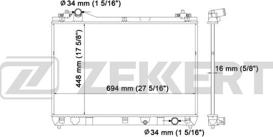 Zekkert MK-1200 - Radiator, mühərrikin soyudulması furqanavto.az